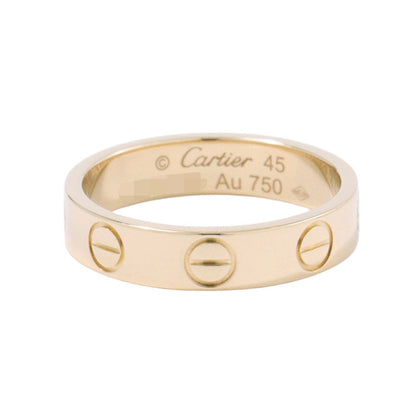 CARTIER Mini Love Ring Size Small/45/#5B4085045/B4085000 18K Yellow Gold