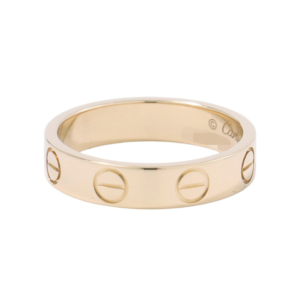 CARTIER Mini Love Ring Size Small/45/#5B4085045/B4085000 18K Yellow Gold