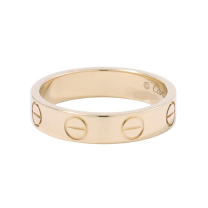 CARTIER Mini Love Ring Size Small/45/#5B4085045/B4085000 18K Yellow Gold