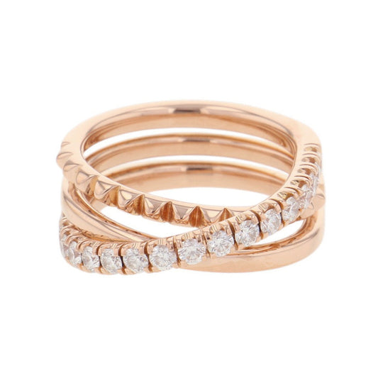 CARTIER Etincelle De Cartier Semi-Pavé Setting Ring Size 52/#12B4230252/B4230200 18K Pink Gold