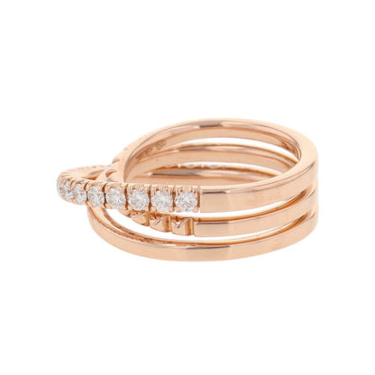 CARTIER Etincelle De Cartier Semi-Pavé Setting Ring Size 52/#12B4230252/B4230200 18K Pink Gold