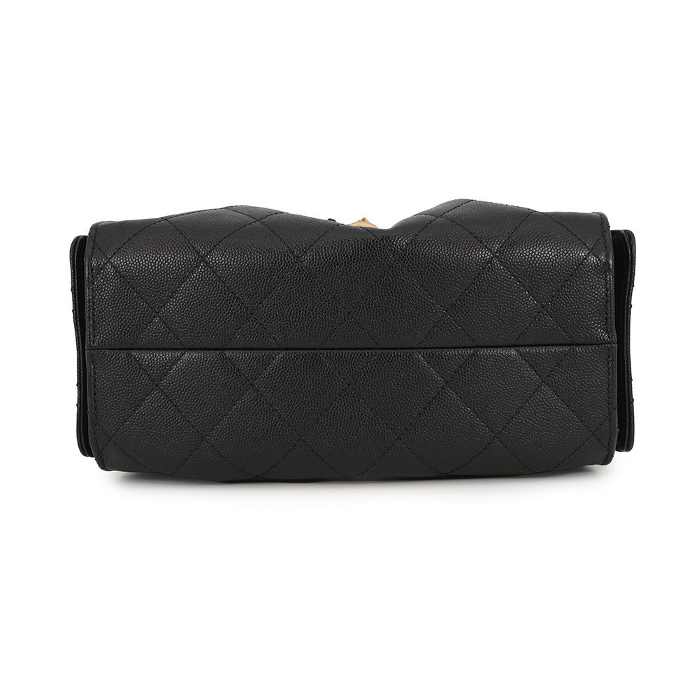 CHANEL CHANEL25 ChainShoulder Bag BlackAS5631 Caviar Leather Size Mini