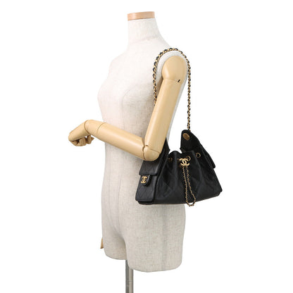 CHANEL CHANEL25 ChainShoulder Bag BlackAS5631 Caviar Leather Size Mini
