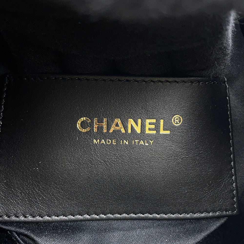 CHANEL CHANEL25 ChainShoulder Bag BlackAS5631 Caviar Leather Size Mini