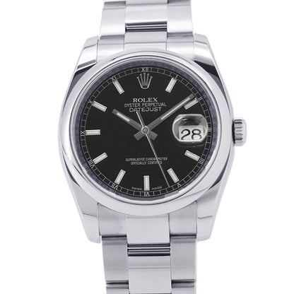 ROLEX Datejust W36mm Stainless Steel Black Dial116200