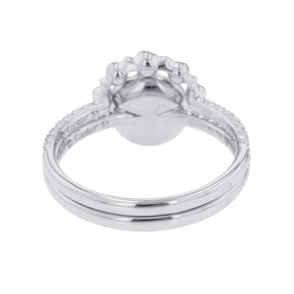 CARTIER Etincelle De Cartier Double Ring Size 51/#11B4223151/B4223100 18K White Gold