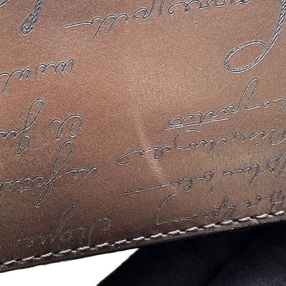 Berluti Calligraphy Tote Bag Brown scritto leather Size Mini