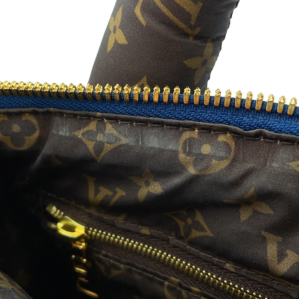 LOUIS VUITTON Speedy Bandouliere NavyM21061 Recycled MetallicNylon Monogram Size 25