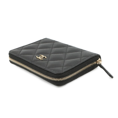 CHANEL Matelasse CC Logo Small Wallet BlackAP4652-B10583-C3906 Caviar Leather