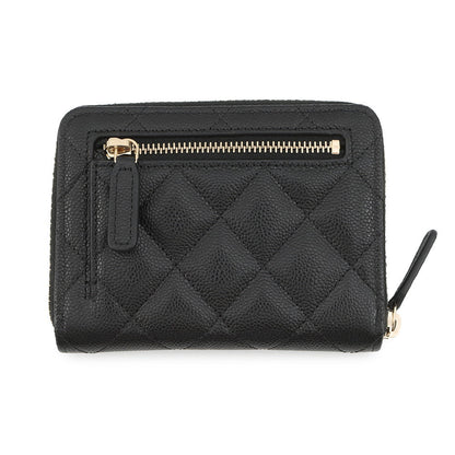 CHANEL Matelasse CC Logo Small Wallet BlackAP4652-B10583-C3906 Caviar Leather