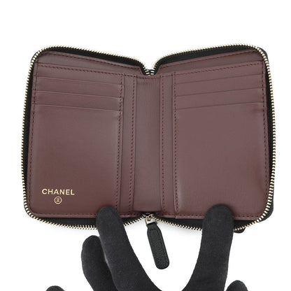 CHANEL Matelasse CC Logo Small Wallet BlackAP4652-B10583-C3906 Caviar Leather