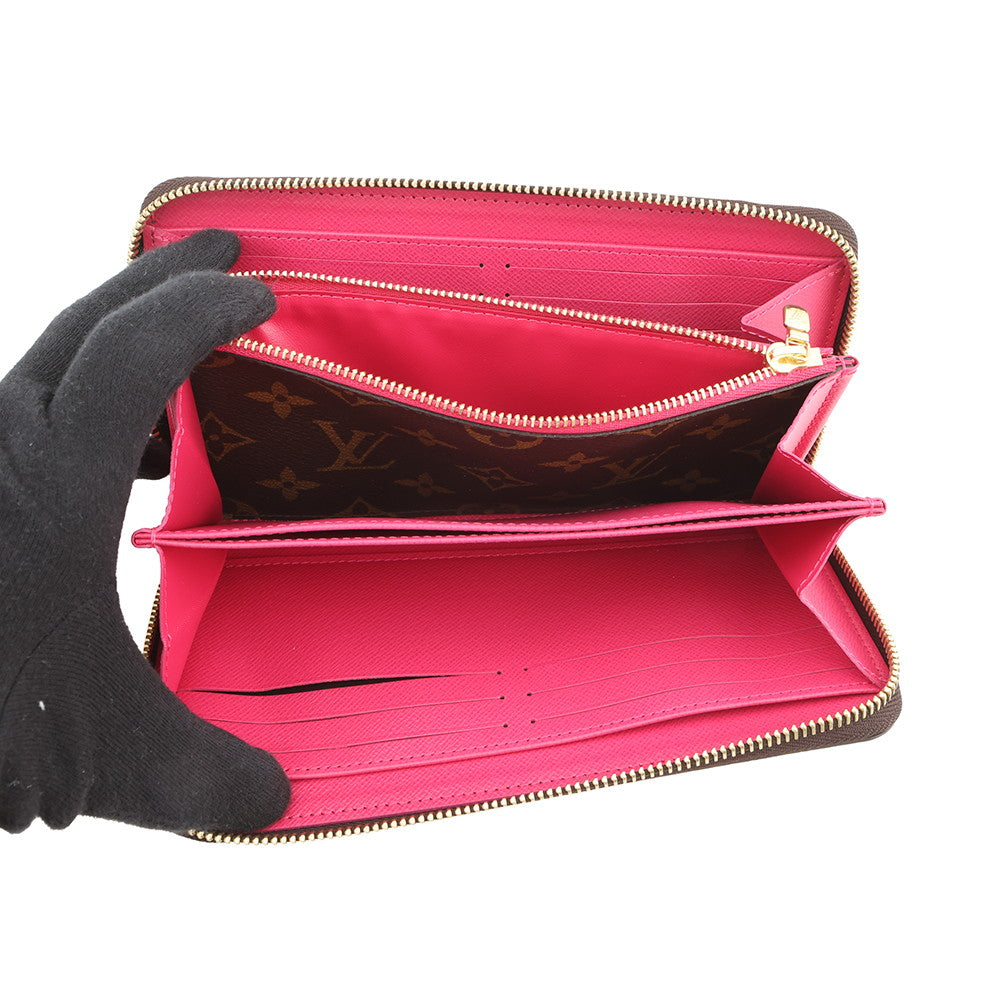 LOUIS VUITTON Zippy Wallet PinkM80857 Monogram/Vivienne Holiday Collection