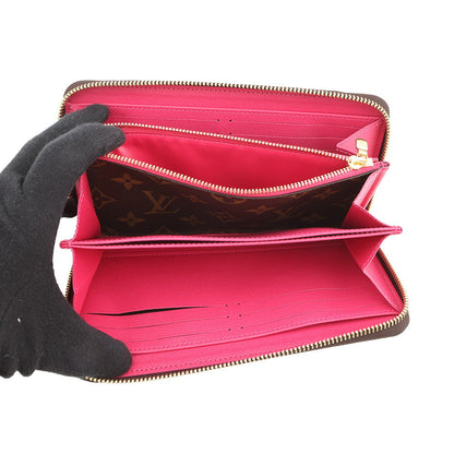 LOUIS VUITTON Zippy Wallet PinkM80857 Monogram/Vivienne Holiday Collection