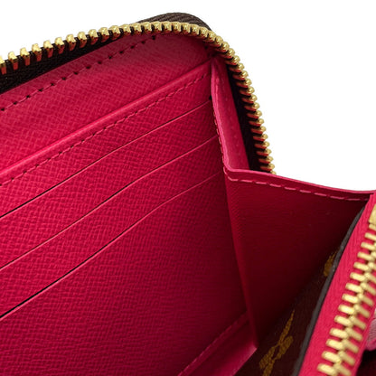 LOUIS VUITTON Zippy Wallet PinkM80857 Monogram/Vivienne Holiday Collection