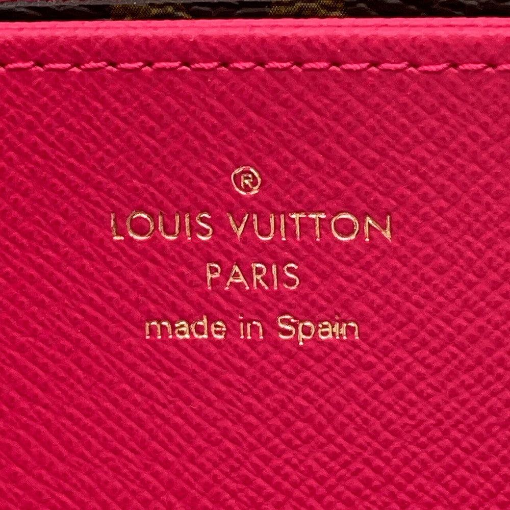 LOUIS VUITTON Zippy Wallet PinkM80857 Monogram/Vivienne Holiday Collection
