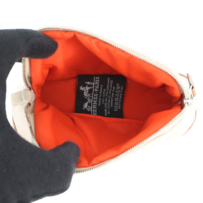 HERMES Bolide Pouch Natural Canvas Size Mini mini
