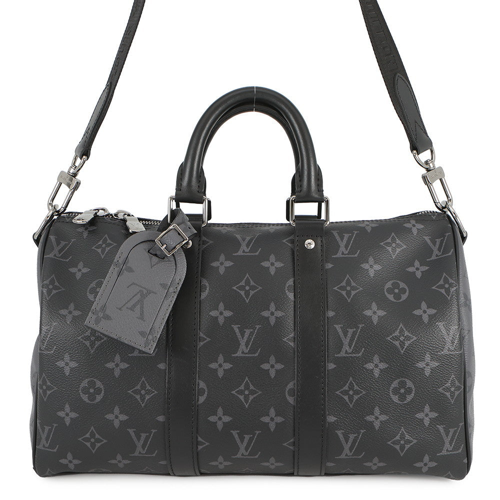 LOUIS VUITTON Keepall Bandouliere NoirM46655 Monogram Eclipse Monogram Eclipse Reverse Size 35