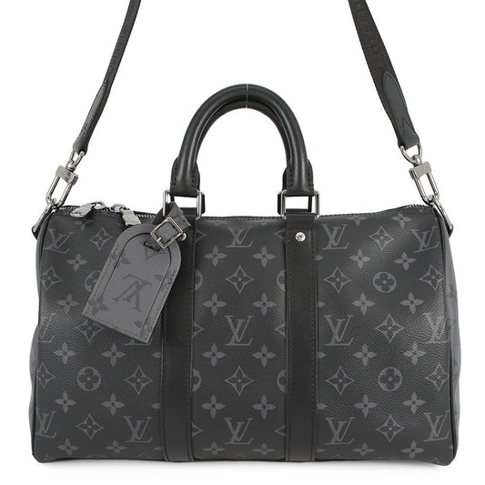 LOUIS VUITTON Keepall Bandouliere NoirM46655 Monogram Eclipse Monogram Eclipse Reverse Size 35