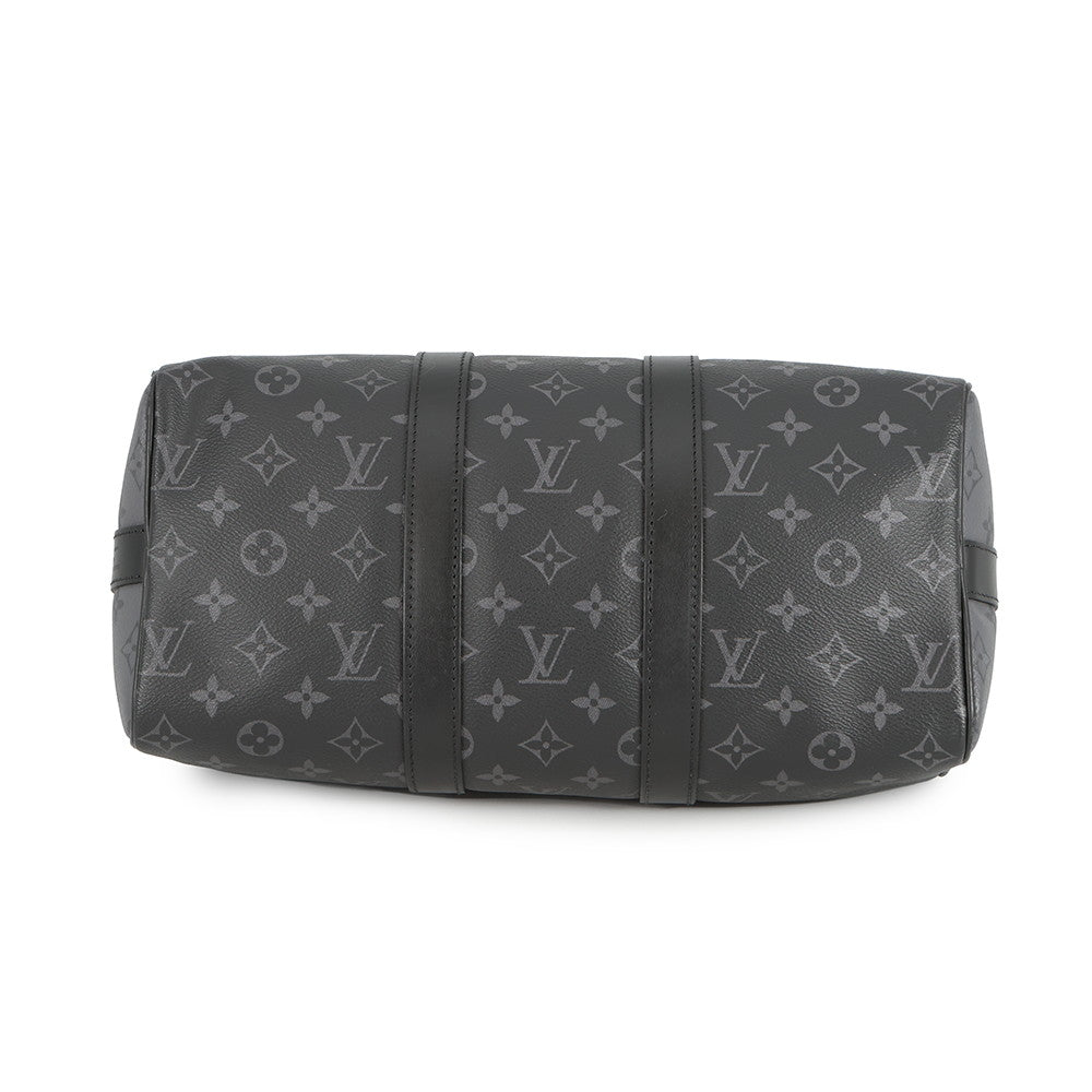 LOUIS VUITTON Keepall Bandouliere NoirM46655 Monogram Eclipse Monogram Eclipse Reverse Size 35