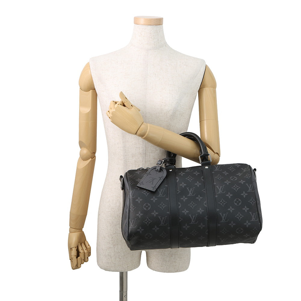 LOUIS VUITTON Keepall Bandouliere NoirM46655 Monogram Eclipse Monogram Eclipse Reverse Size 35