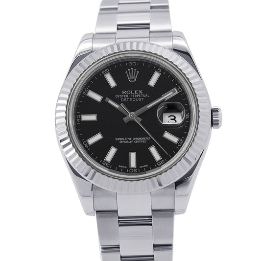 ROLEX Datejust II W41mm Stainless Steel K18WG Black Dial116334