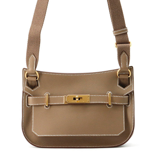 HERMES Jypsiere Etoupe Evercolor Size Mini