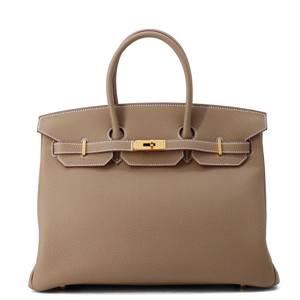 HERMES Birkin Etoupe Togo Leather Size 35