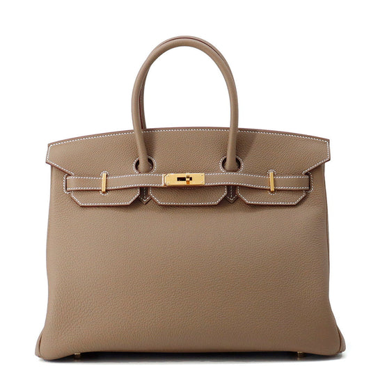 HERMES Birkin Etoupe Togo Leather Size 35