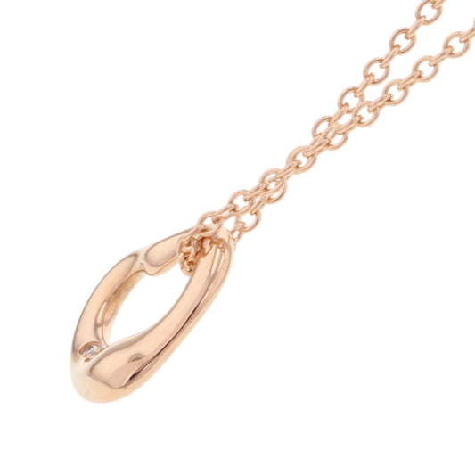 TIFFANY&Co. Elsa Peretti Open Heart Necklace68113660 18K Pink Gold