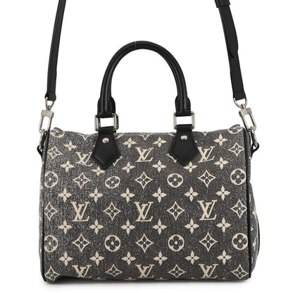LOUIS VUITTON Speedy Bandouliere Gris NoirM21464 Monogram / Jaguar Denim Size 25