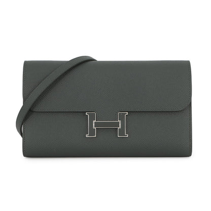 HERMES Constance to Go Vert Mangrove Epsom