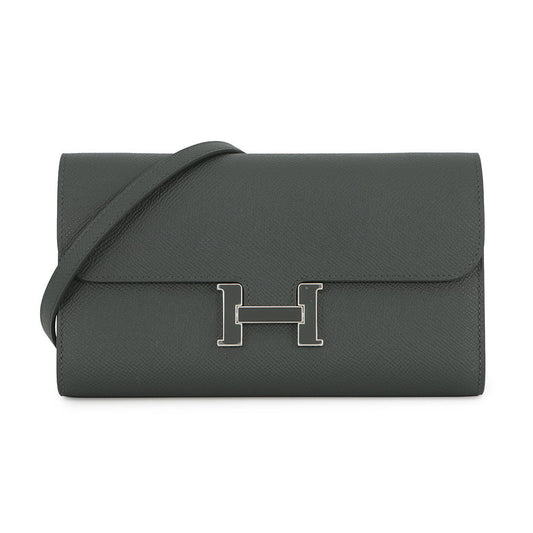 HERMES Constance to Go Vert Mangrove Epsom