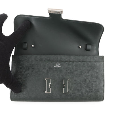 HERMES Constance to Go Vert Mangrove Epsom