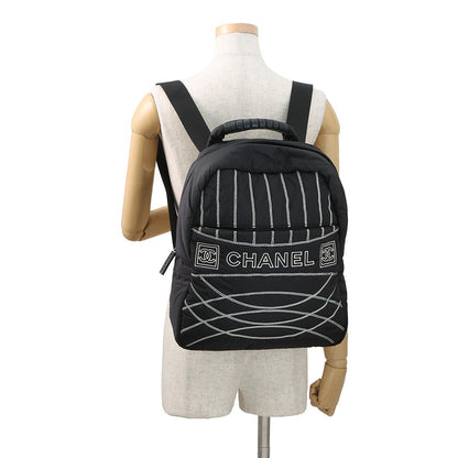 CHANEL CHANEL Sports CHANEL Logo Backpack Black Nylon