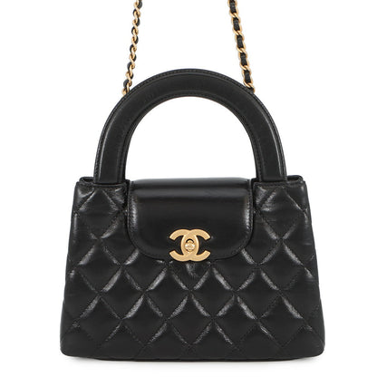 CHANEL Matelasse Mini 2WAYHandbag ChainShoulder BlackAS4416 Leather Size Mini
