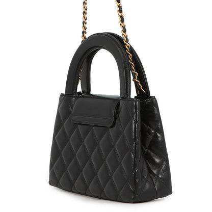 CHANEL Matelasse Mini 2WAYHandbag ChainShoulder BlackAS4416 Leather Size Mini