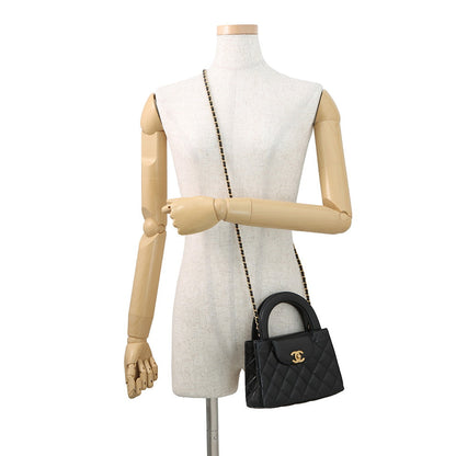 CHANEL Matelasse Mini 2WAYHandbag ChainShoulder BlackAS4416 Leather Size Mini