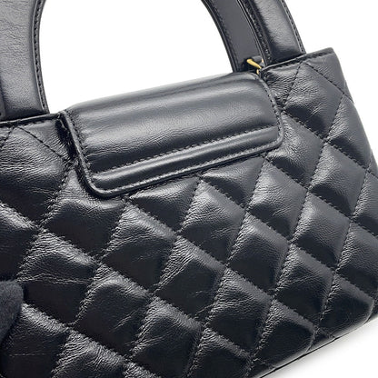 CHANEL Matelasse Mini 2WAYHandbag ChainShoulder BlackAS4416 Leather Size Mini