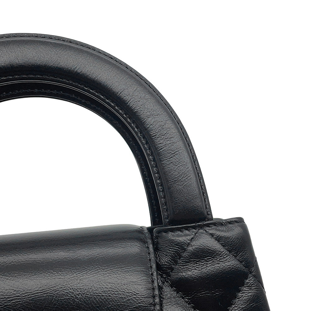 CHANEL Matelasse Mini 2WAYHandbag ChainShoulder BlackAS4416 Leather Size Mini