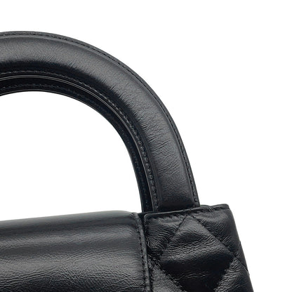 CHANEL Matelasse Mini 2WAYHandbag ChainShoulder BlackAS4416 Leather Size Mini