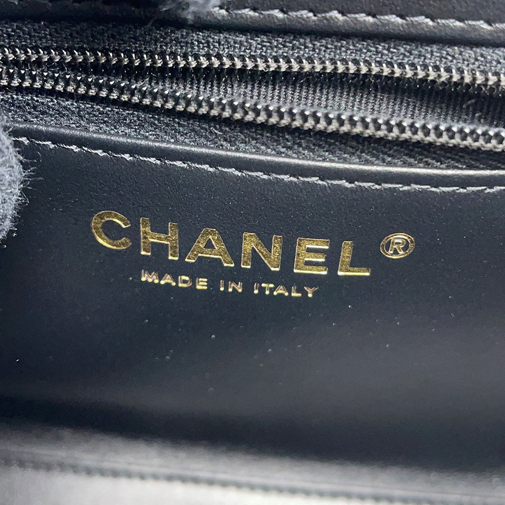 CHANEL Matelasse Mini 2WAYHandbag ChainShoulder BlackAS4416 Leather Size Mini
