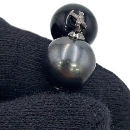 CHANEL CC Logo Bracelet BlackA37291 Y02009 Z0002 Metal Faux Pearl