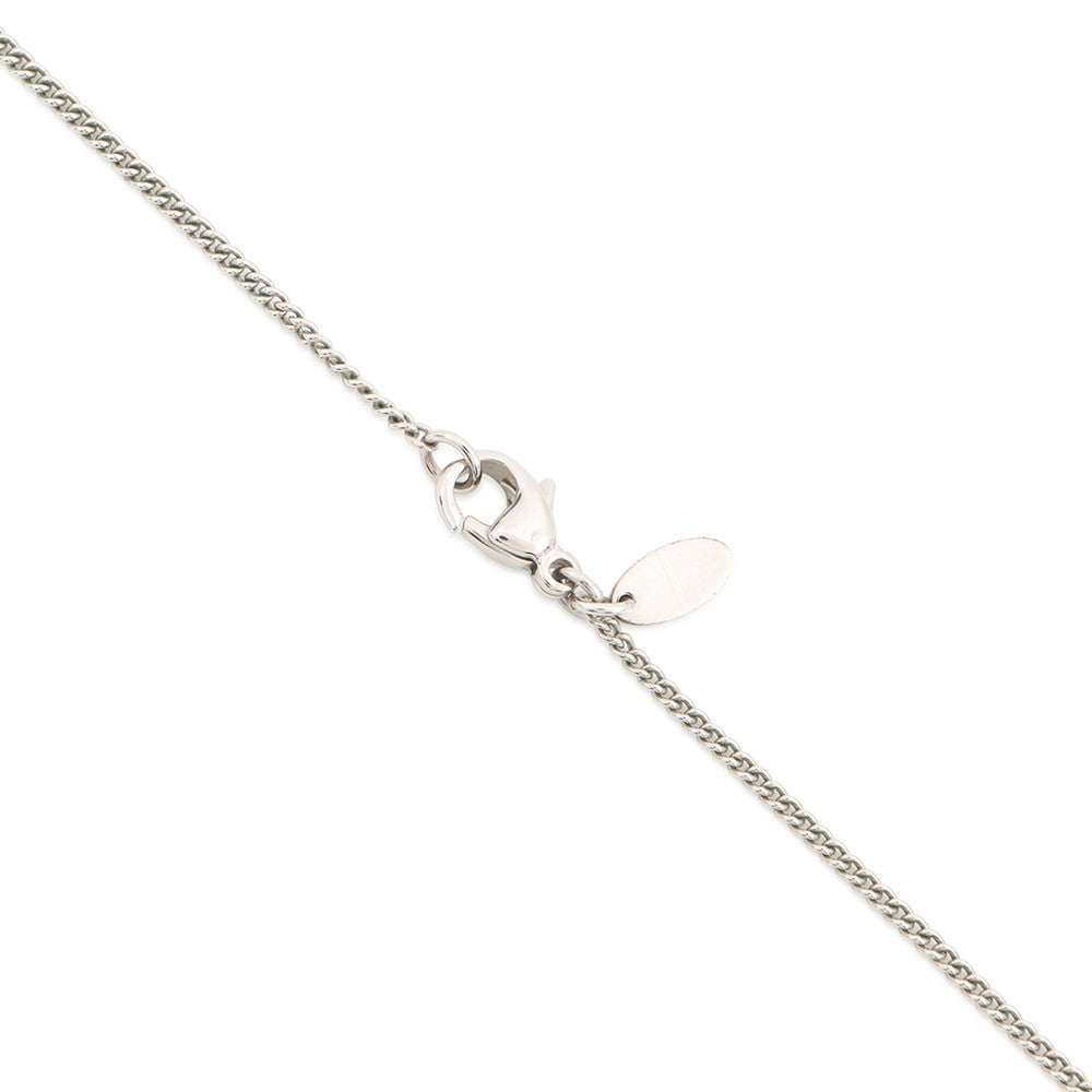 CHANEL CC Logo Pendant Top Necklace Metal Rhinestone