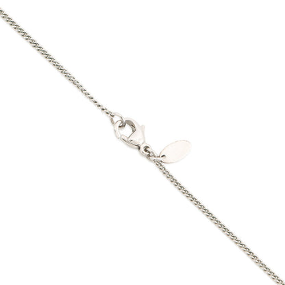 CHANEL CC Logo Pendant Top Necklace Metal Rhinestone