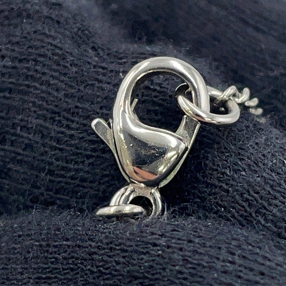 CHANEL CC Logo Pendant Top Necklace Metal Rhinestone