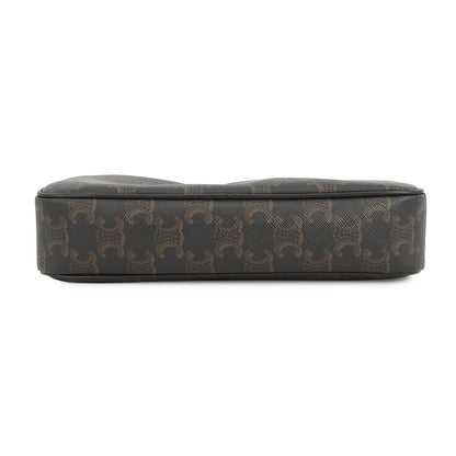 CELINE Triomphe Horizontal Messenger Bag Black/Brown197202DND.38OS PVCLeather Size Medium