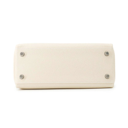 HERMES Kelly Retourne sewing Craie Togo Leather Size 25