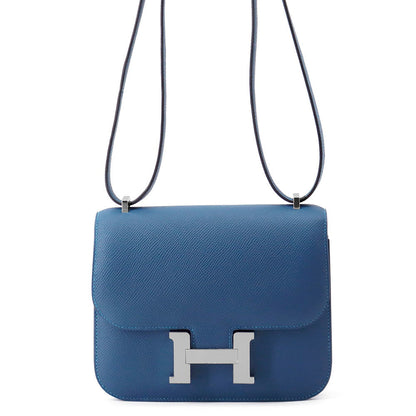 HERMES Constance3 Miroir Blue Thalassa Epsom Size Mini