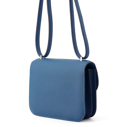 HERMES Constance3 Miroir Blue Thalassa Epsom Size Mini