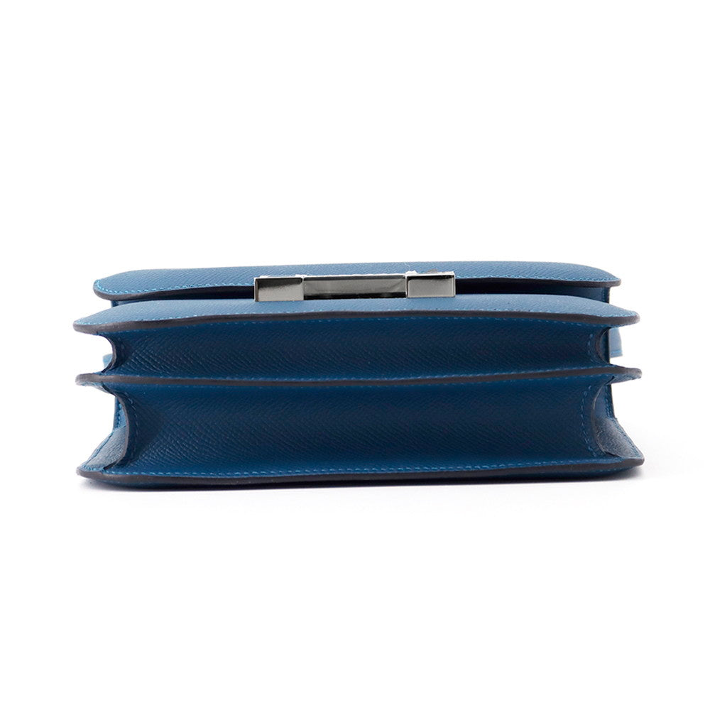 HERMES Constance3 Miroir Blue Thalassa Epsom Size Mini